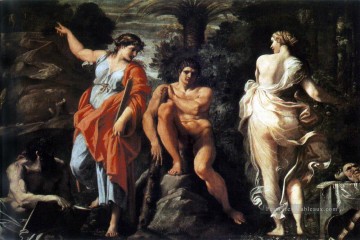 Le choix d’Héraclès Baroque Annibale Carracci Peinture à l'huile